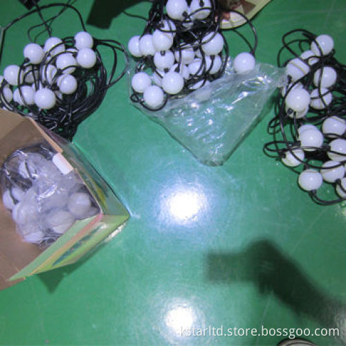 50mm RGB Color Changing Ball String Lights, 10m, w/ 40 Balls, Controller, for Indoor and Outdoor Use